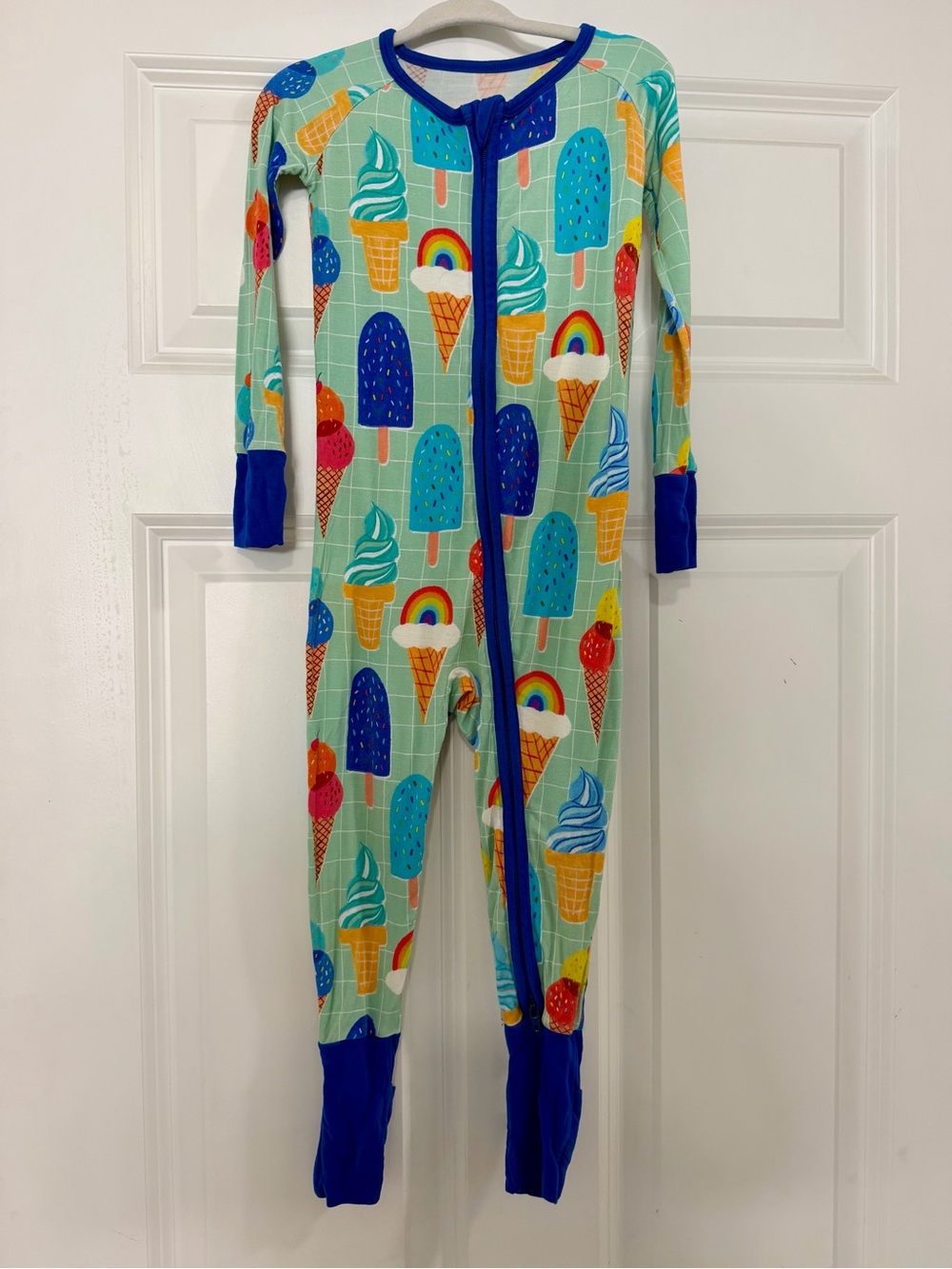 Little Sleepies Kids Blue Ice Cream & Popsicle One-Piece Pajama